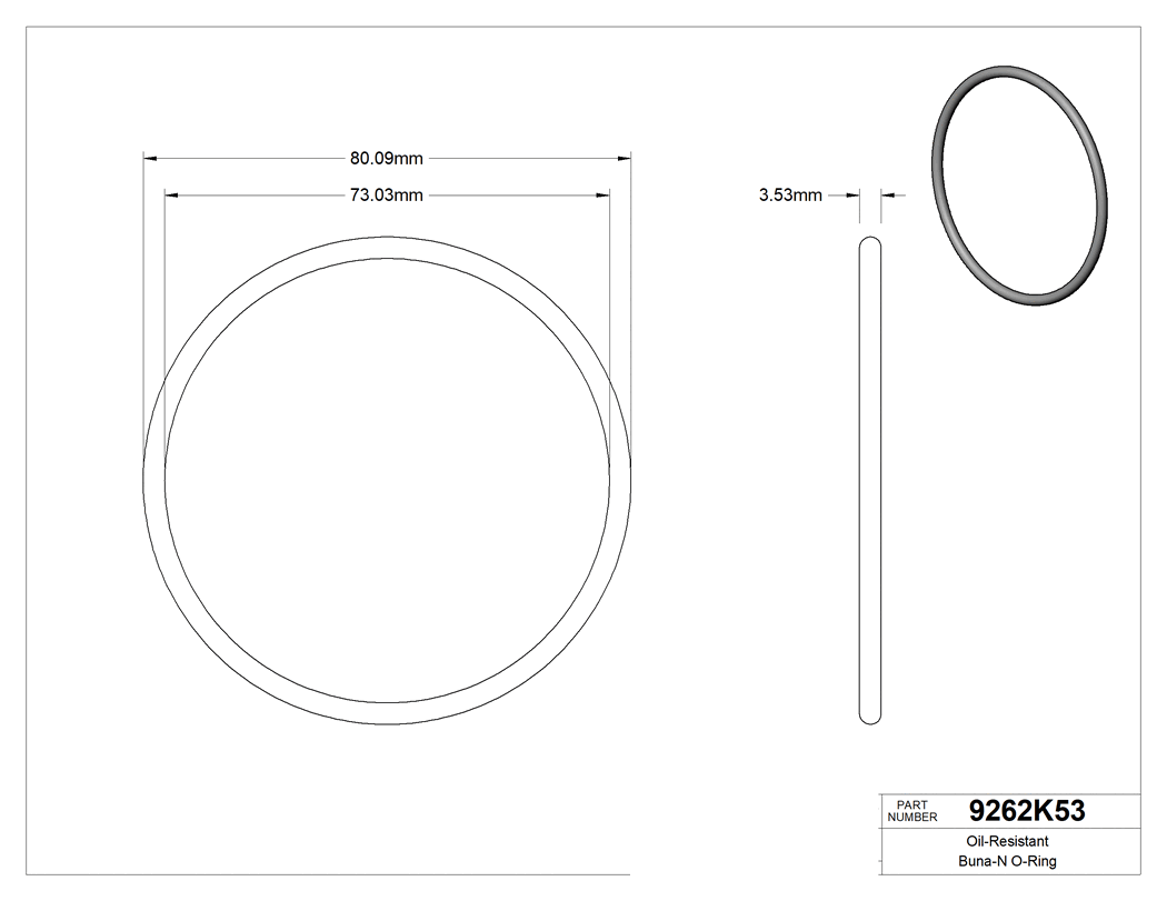 Technical drawing - 9262K53
